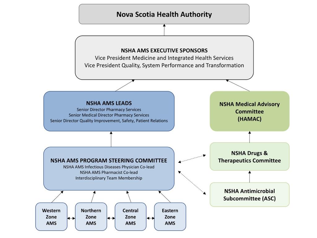 NSHA ASP Structure Interventions The main clinical focus of the NSHA ASP is prospective audit and feedback with academic detailing.