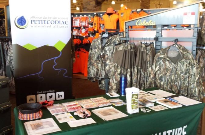 Figure 3: Example of the PWA s booth at the 7 public outreach events in 2017. Left: Dieppe Farmers Market, NB. Right: Fall Great Outdoor Days at Cabela s, Moncton, NB.