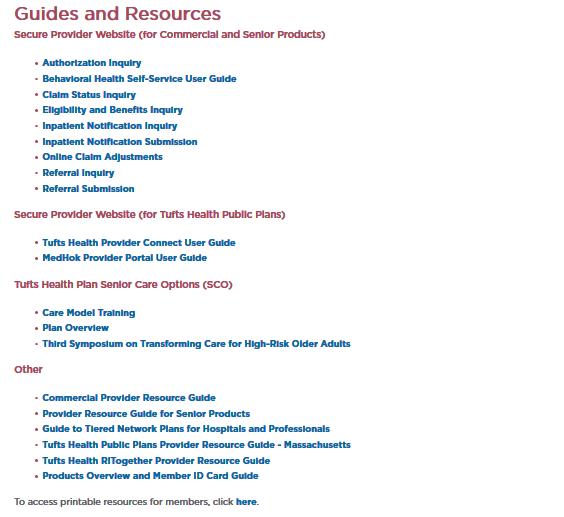 Provider Education and Training - Provider Resource Guides