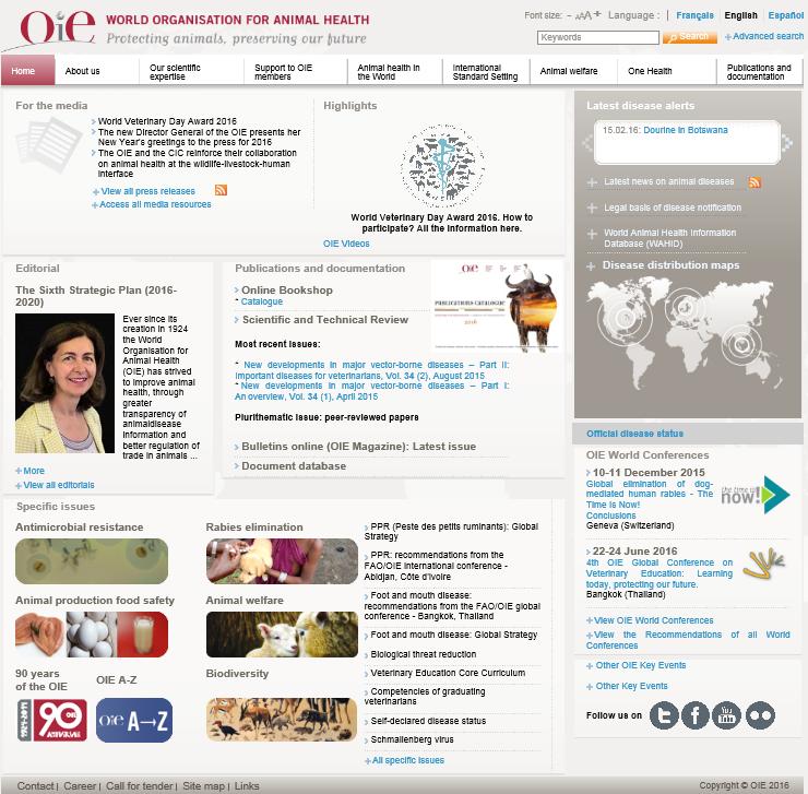 Website www.oie.