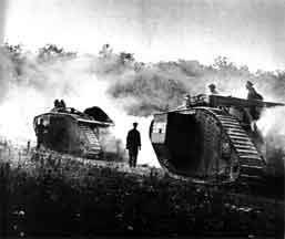 The British were the first to introduce tanks but they didn t help much many broke down