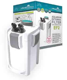 The EF filter range includes many changes to enhance our previous range of fish tank filters, including easier, more consistent priming functionality, and a stronger, more durable body design.