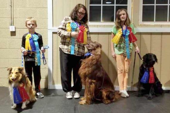 Congratulations also to Sheltie, Rose and Irish Setter, Breaker for earning their AKC Novice Trick Dog titles. A big THANK YOU to the instructors of this class Karen Orr and Mari Carlson.