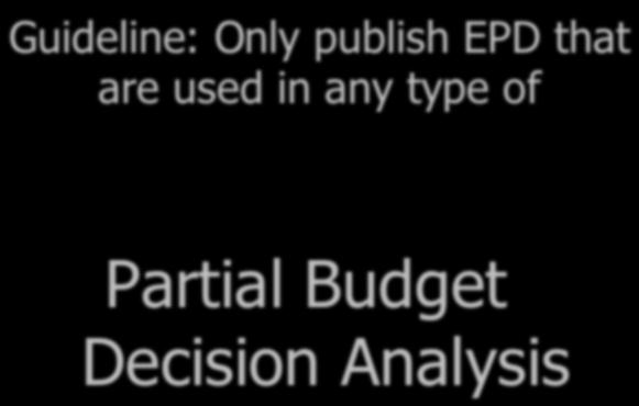 Budget Decision Analysis Partial