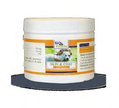 Active Ingredients: Item ID: VP4420 Net Contents: 30 Soft Chews 6 96825 0 4 4 2 0 8 Skin & Coat Soft Chews - Large & Giant Dogs Formulated by veterinarians, our tasty soft