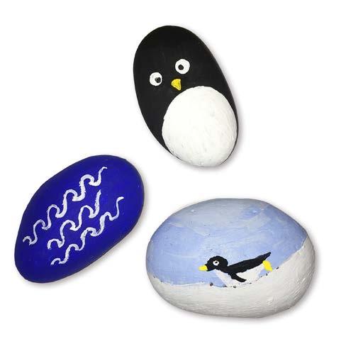 creche-stage fledglings guard-stage incubation molting 10 Process Making story stones helps students review members of Adélie penguin family units.