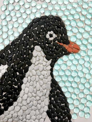 Grades Content Area Art Penguin Pebble Mosaic ESSENTIAL QUESTION How is combining pebbles on a mosaic to form an image similar to the process Adélie penguins use to combine pebbles to form a nest?