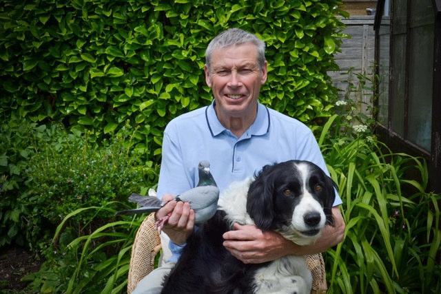 Brian Dixon with his training mate Badger the Dog. Nigel Finch from Wantage is the North East Section s Runner Up.