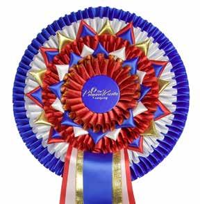 The Liverpool This beautiful rosette also has seven tails and is nearly as large as the Manchester at