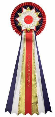 The Newcastle The Sheffield The Derby The Westminster This rosette has two sets of triple points around the outside of the pleat,