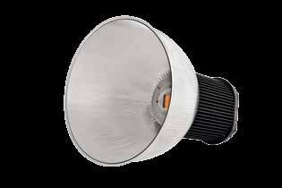 instraled I High-bay INSTRALED PC-45 housing featuring a ring loop for hanging the lamp. Serrated polycarbonate reflector. Operating temperature range from -40 C to +55 C.