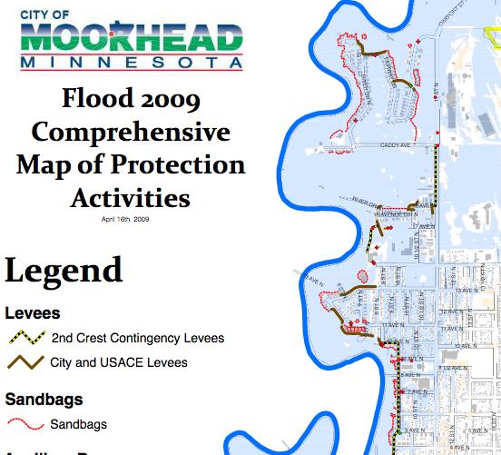 The primary goal of the buyouts was to create open space for the development of flood barriers in the form of levees and floodwalls (Figure 2).