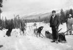 2000/114 #1 Walter Fox on Canol Road at Government Camp. 1943. Went from Rose River to Camp by dog team. - 1943. 2000/114 #2 Walter Fox and wife, Lily Johnson. My Uncle Walter's wife passed away.