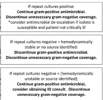 Cultures in Conjunction with Rapid Diagnostic