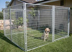 10 Shade Top 5 x 10 Welded Wire Top 10 x 10 Galvanized Kennel 10 x 10 Welded Wire Top (2-5 x 10 Wire Tops) Large