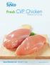 Fresh CVP Chicken. Reference Guide