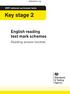 satspapers.org 2017 national curriculum tests Key stage 2 English reading test mark schemes Reading answer booklet