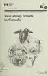 New sheep breeds. Canada. in Canada. 1+1 Agriculture C212 P1850. (1991 print; c.2. Canada. Publication 1850/E \>C' ' ft-'*».
