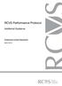 RCVS Performance Protocol