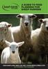 A GUIDE TO FEED PLANNING FOR SHEEP FARMERS