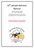 10 th Labrador Retriever National. Information booklet
