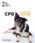 ONSITE + ONLINE LEARNING CPD 2018 DELIVERING EXCELLENCE IN VETERINARY EDUCATION