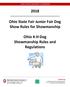 Ohio State Fair Junior Fair Dog Show Rules for Showmanship. Ohio 4-H Dog Showmanship Rules and Regulations