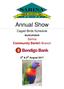 Annual Show. Caged Birds Schedule. Sarina Community Bank Branch MAJOR SPONSOR