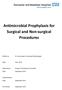 Antimicrobial Prophylaxis for Surgical and Non-surgical Procedures