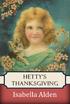 Hetty s Thanksgiving. Isabella Pansy Alden. Anglocentria Aurora, Colorado
