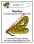 SAMPLE PAGE. Reptiles Learning Lapbook with Study Guide. Grades 1-4. A Journey Through Learning