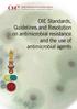 OIE Standards, Guidelines and Resolution on antimicrobial resistance and the use of antimicrobial agents