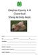 Owyhee County 4 H Cloverbud Sheep Ac vity Book