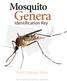 Mosquito. Genera. Identification Key. United States and Alaska