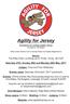 Agility for Jersey Schedule of Limited Agility Show (Limited to 120 Dogs)