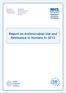 Report on Antimicrobial Use and Resistance in Humans in 2012