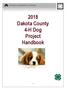 2018 Dakota County 4-H Dog Project Handbook Dakota County