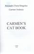 Ruxan dra Diana Dragolea. Carmen Andonie CARMEN'S CAT BOOK