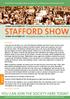 STAFFORD SHOW PROGRAMME SUNDAY 8th OCTOBER 2017 STAFFORD COUNTY SHOW GROUND ST18 0BD