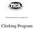 The International Cat Association, Inc. Clerking Program