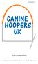 Canine Hoopers UK. Rules and Regulations. Last Updated on 11/04/18 and this version supersedes all earlier versions
