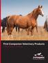 First Companion Veterinary Products 2018 Product Catalog
