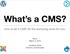 What s a CMS? how to let a CMS do the annoying work for you. AKLA March 5, Jessamyn West <librarian.net/talks/akla>