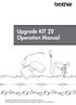 Upgrade KIT IV Operation Manual