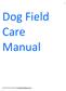 Dog Field Care Manual