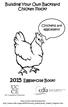 2015 Eggsercise Book! Building Your Own Backyard Chicken Flock? Chickens are eggcellent! UC Cooperative Extension
