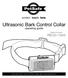 Ultrasonic Bark Control Collar