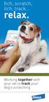 Itch, scratch, itch, track. relax. Working together with your vet to track your dog s scratching