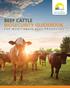 Beef Cattle Biosecurity Guidebook For Manitoba s Beef Producers