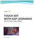 TOUCH IOT WITH SAP LEONARDO PROTOTYPE CHALLENGE